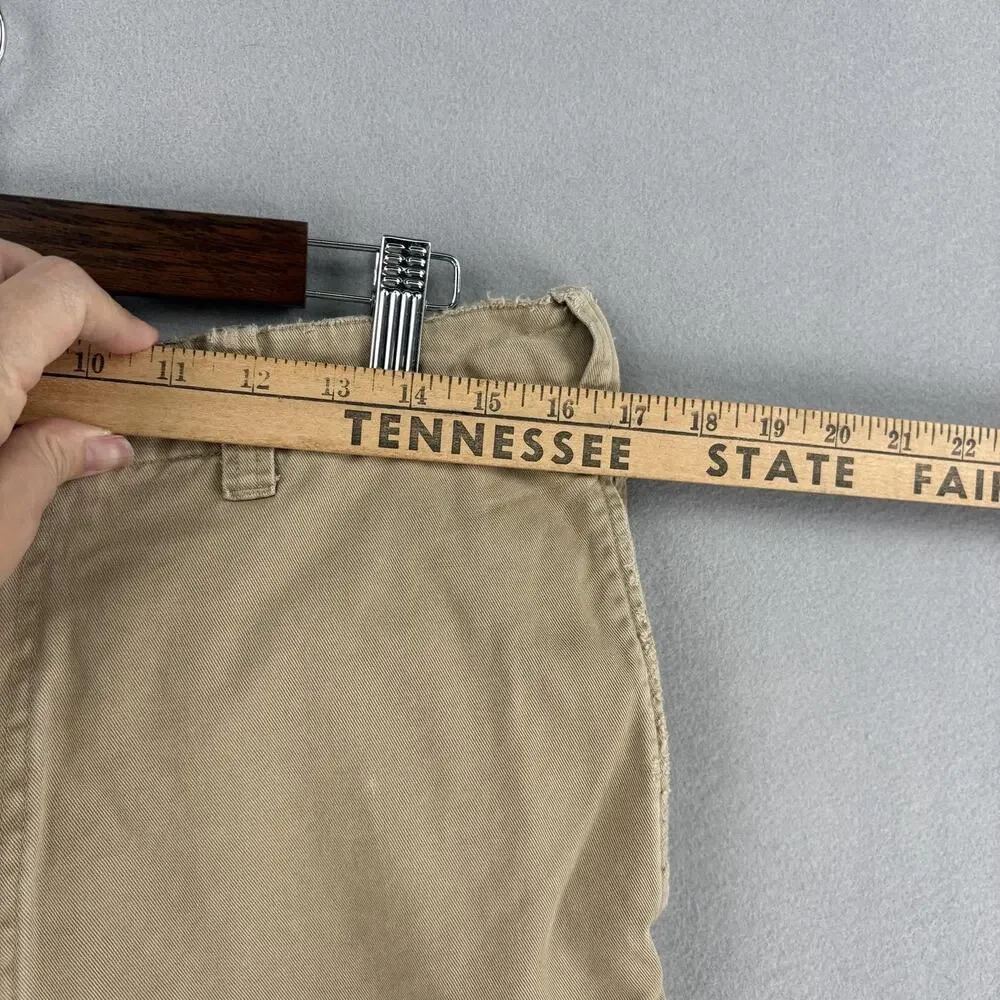 Vintage Abercrombie Fitch Pants Mens 32x27 Beige Canvas Relaxed Straight Chino